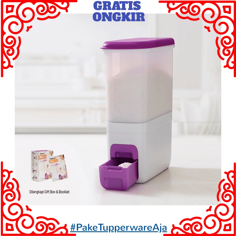 Jual Tempat Beras Tupperware Dispenser Beras Tupperware RICE SMART 10