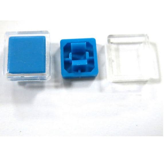 Jual Tutup Push Button Cap For B3F 12x12x7 3mm Transparent Cover