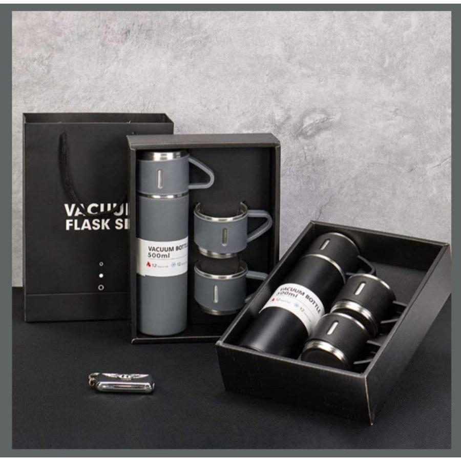 Jual Termos Sultan Set Vacuum Flask Thermos Set Bonus Gelas In