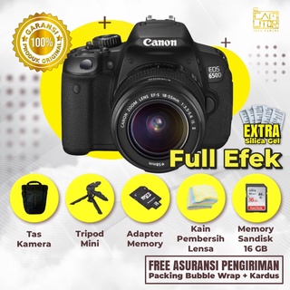 Jual CANON 650D LENSA KIT TOUCHSCREEN BONUS MEMORY TRIPOD TAS DLL