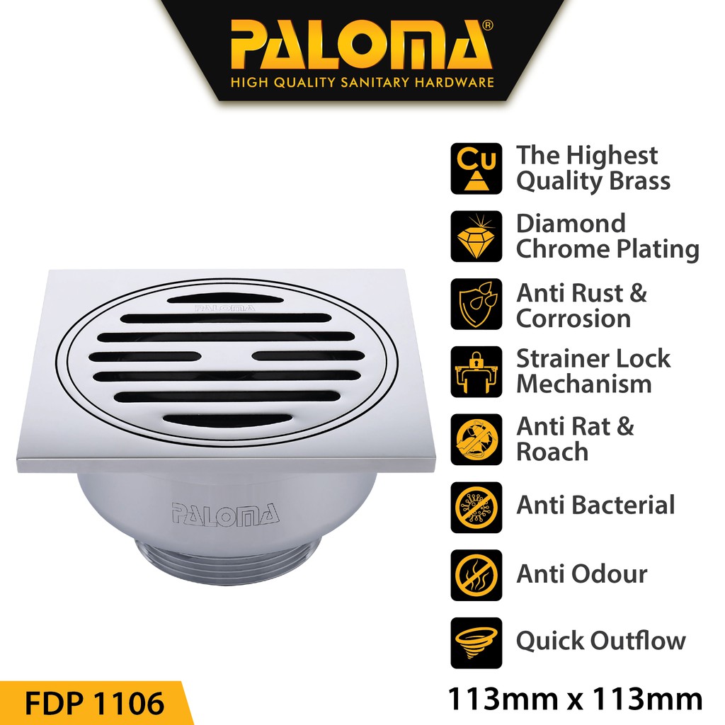 Jual Paloma Fdp Floor Drain Strainer Saringan Got Kamar Mandi Anti