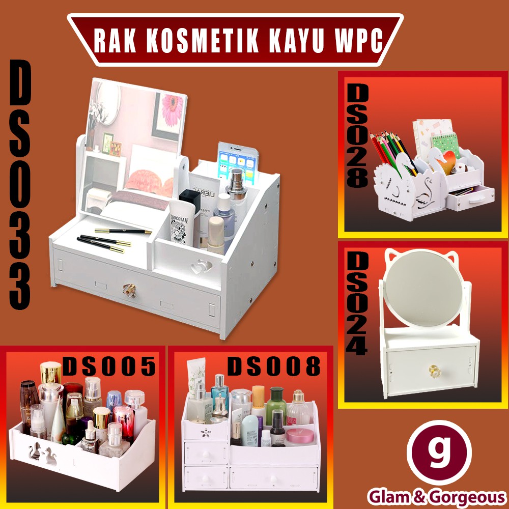 Jual Rak Kosmetik Makeup Tempat Skincare Rak Penyimpanan Serbaguna