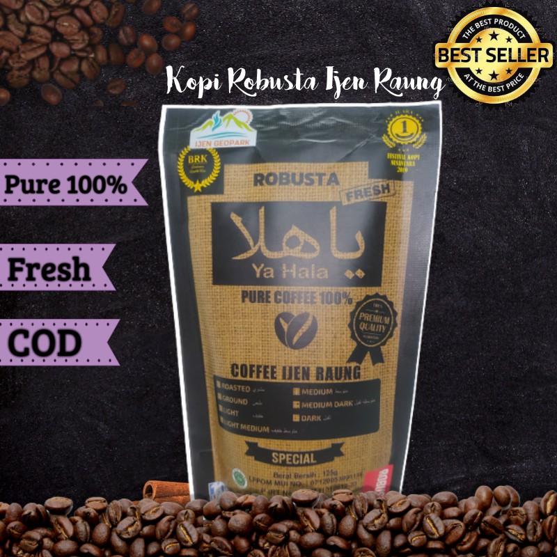 Jual Kopi Bubuk Robusta Java Ijen Raung Kualitas Premium Gram