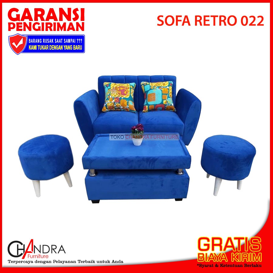 Jual SOFA RETRO 022 MEJA SUPER MEWAH BERGARANSI Sofa Sudut Kursi