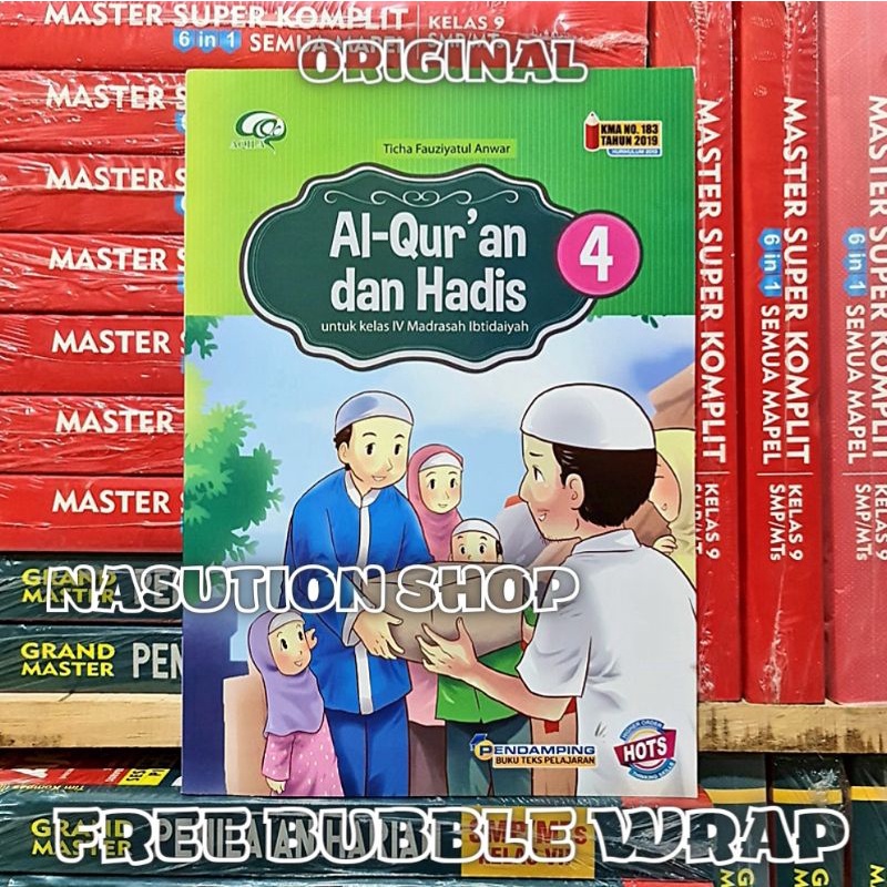 Jual TERBARU BUKU AL QURAN DAN HADIS KELAS 1 2 3 4 5 6 MI KMA PENERBIT