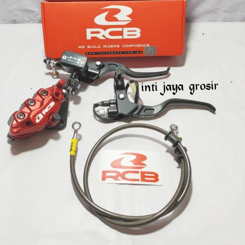 Jual Paket Master Rem Model Kotak RCB Kaliper Depan RCB Selang Rem