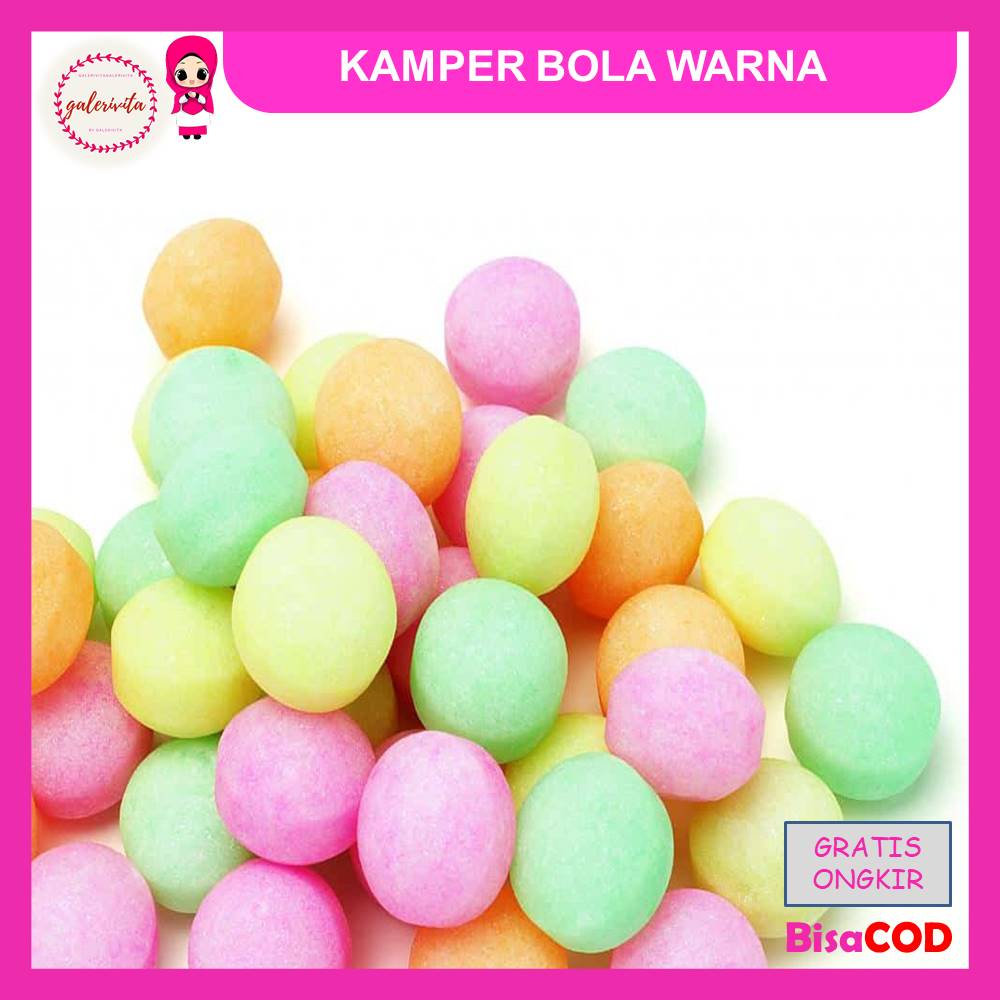 Jual Kamper Bola Warna Kapur Barus Bola Pengharum Ruangan Toilet