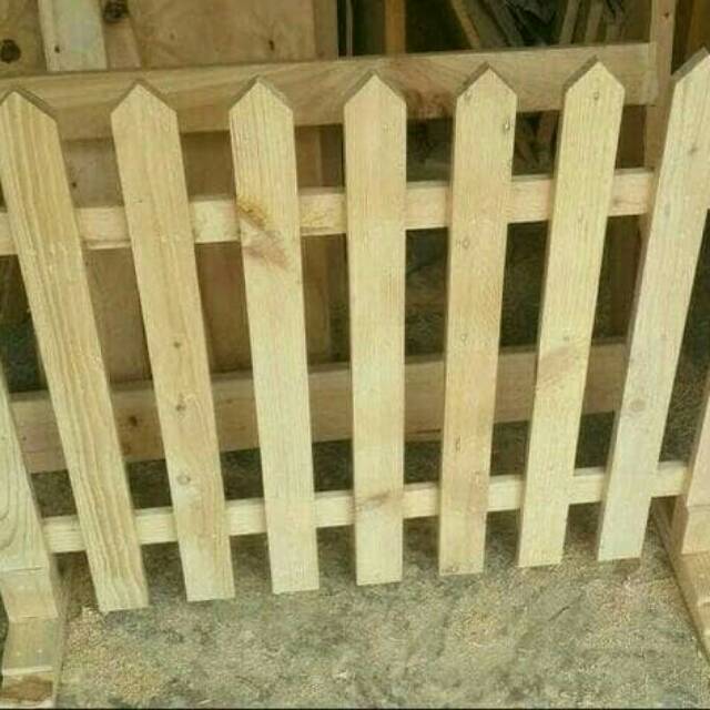 Jual PAGAR KAYU JATI BELANDA 100X100cm Shopee Indonesia