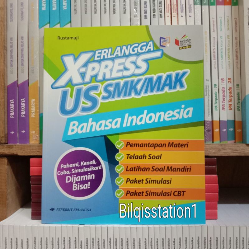 Jual Buku Xpress US Bahasa Indonesia SMK K13 Revisi KI KD Erlangga