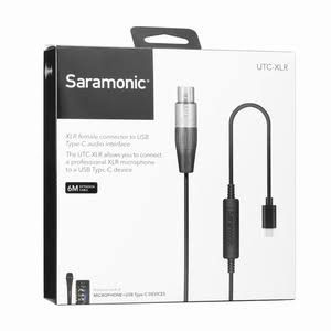 Jual Saramonic Utc Xlr Female Xlr To Usb Type C Mic Microphone Output