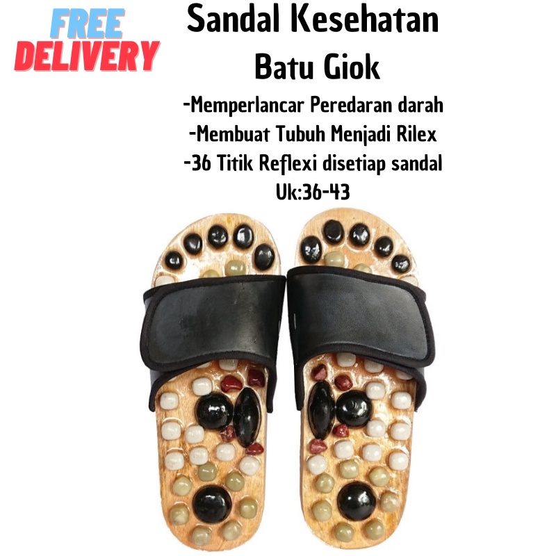 Jual Sandal Kesehatan Rematik Sandal Refleksi Batu Alam Sandal Rematik