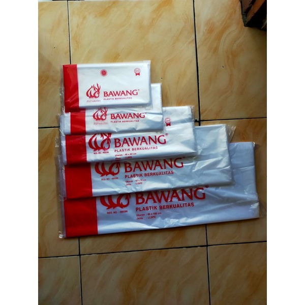 Jual Kantong Plastik PE Bawang Uk 25x40 25x45 30x45 35x50 Plastik