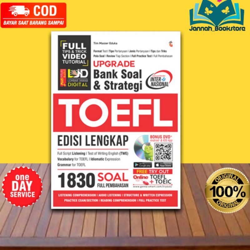 Jual Buku Toefl Toeic Upgrade Bank Soal Dan Strategi Toefl Edisi