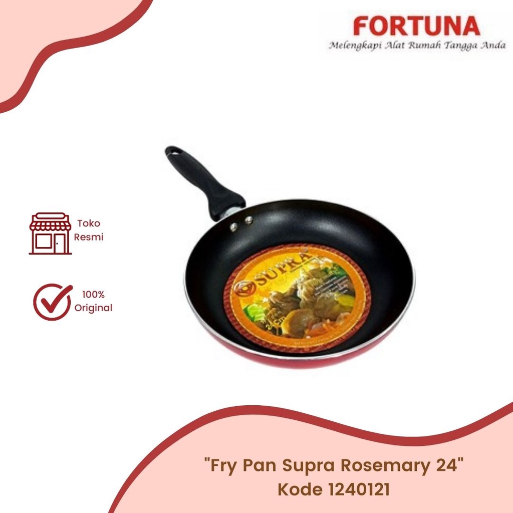 Jual Fry Pan Supra Rosemary 24 Frying Pan Teflon SUPRA 24cm Shopee