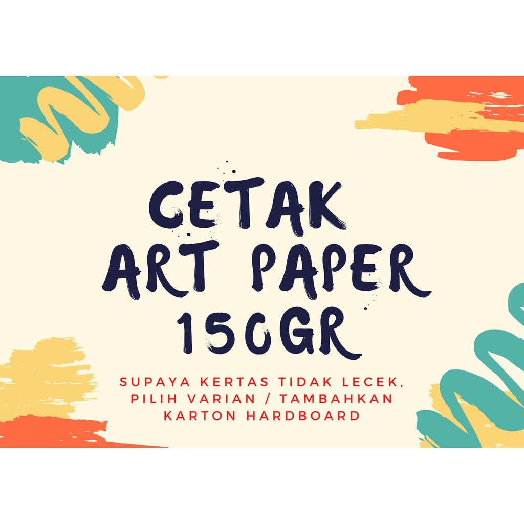 Jual Cetak Kertas Art Paper 150gr Shopee Indonesia