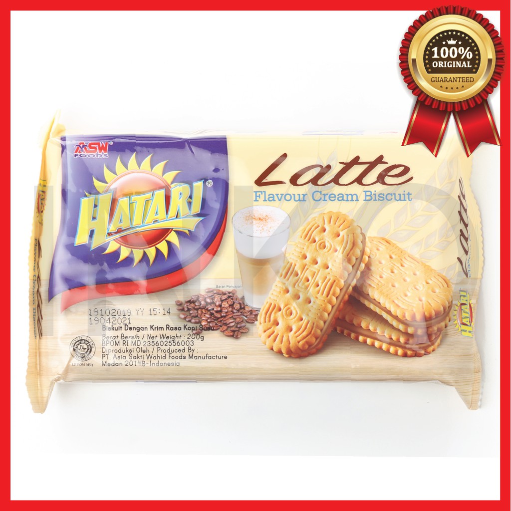 Jual Hatari Latte Flavour Cream Biscuit Rasa Kopi Susu Gr Shopee