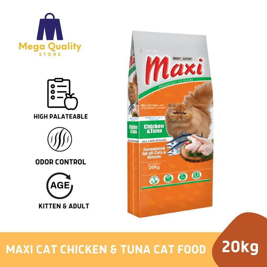 Jual Best In Show Maxi Cat Chicken Tuna Makanan Kucing Freshpack Kg