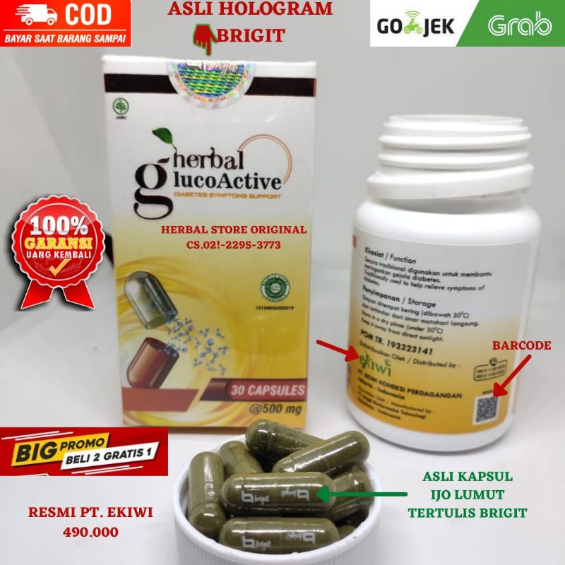 Jual GLUCOACTIVE ASLI ORIGINAL OBAT DIABETES DAN KENCING MANIS KADAR