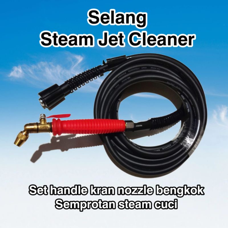 Jual Paket Selang Set Kran Nozel Nozzle Bengkok Cuci AC Steam Jet