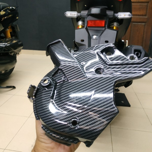 Jual Cover Tutup Cvt Depan Carbon Honda Adv Carbon Mengkilap By