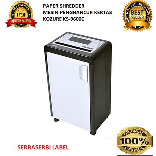 Jual Mesin Penghancur Kertas KOZURE KS 9600C Paper Shreader Croos Cut