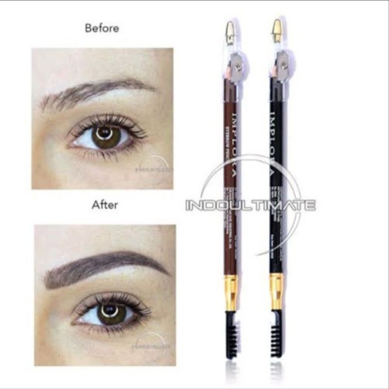 Jual IMPLORA Eye Brow Pencil 2 IN 1 PENSIL SERUTAN SIKAT