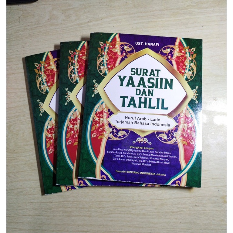 Jual Buku Surat Yasin Dan Tahlil Dengan Terjemahan Dan Arti Bacaan