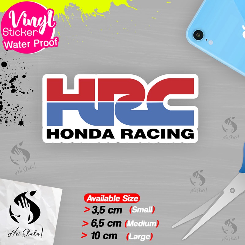 Jual Stiker HRC Honda Racing Sticker Racing Ngabers Bahan Vinyl Anti