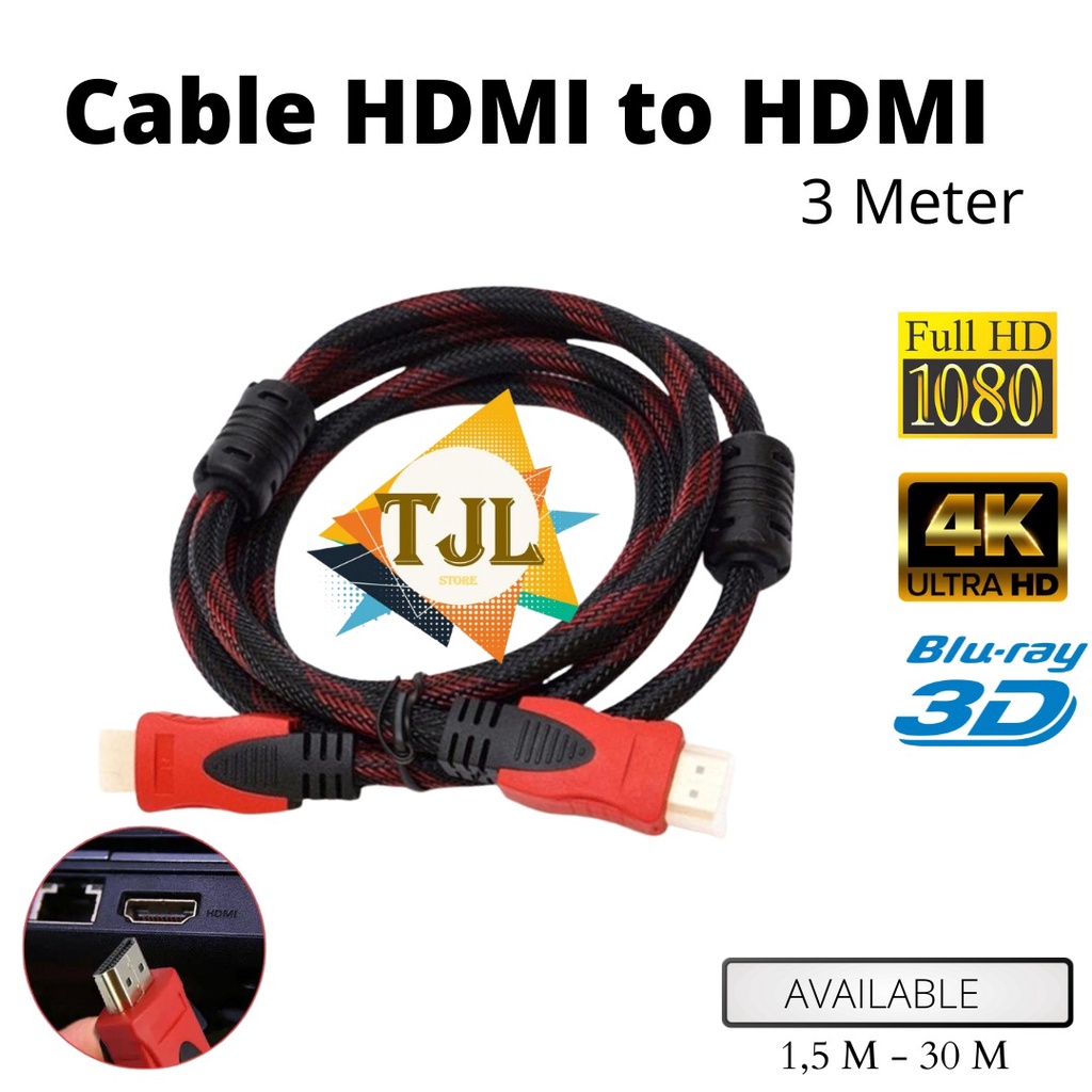 Jual Kabel Hdmi M Serat Jaring Hdmi To Hdmi M P V D Hq