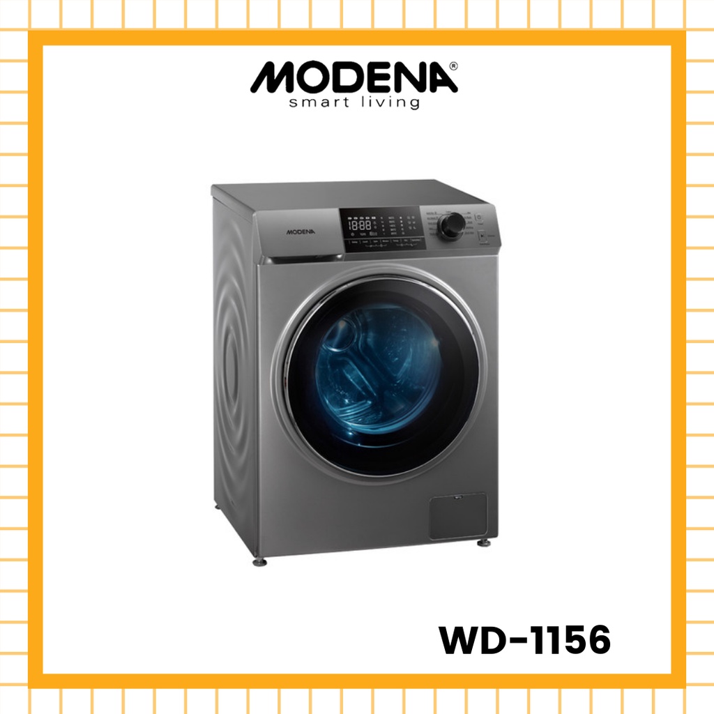 Jual MESIN CUCI MODENA WD 1156 FRONT LOADING 11 KG Shopee Indonesia