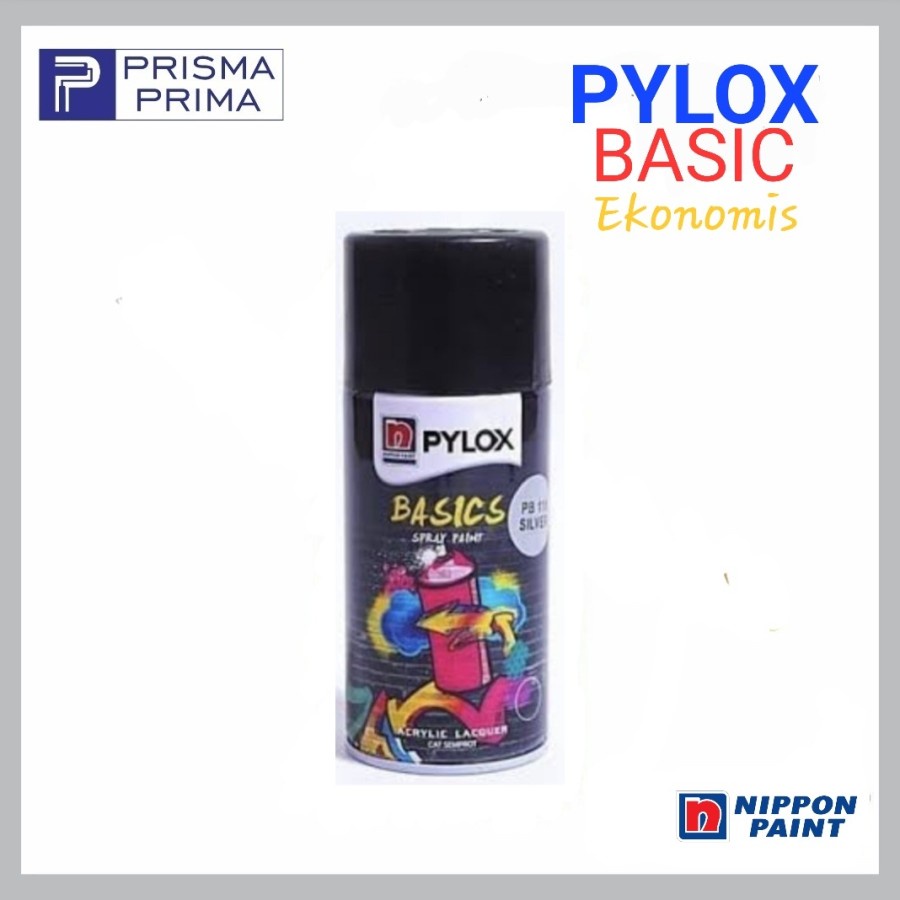 Jual Cat Spray Semprot PYLOX BASIC Nippon Paint Ekonomis 300 Cc