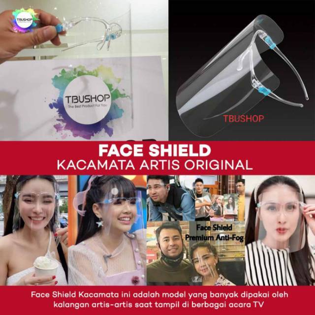 Jual Face Shield Kacamata Apd Original Banyak Dipakai Oleh Artis Dan