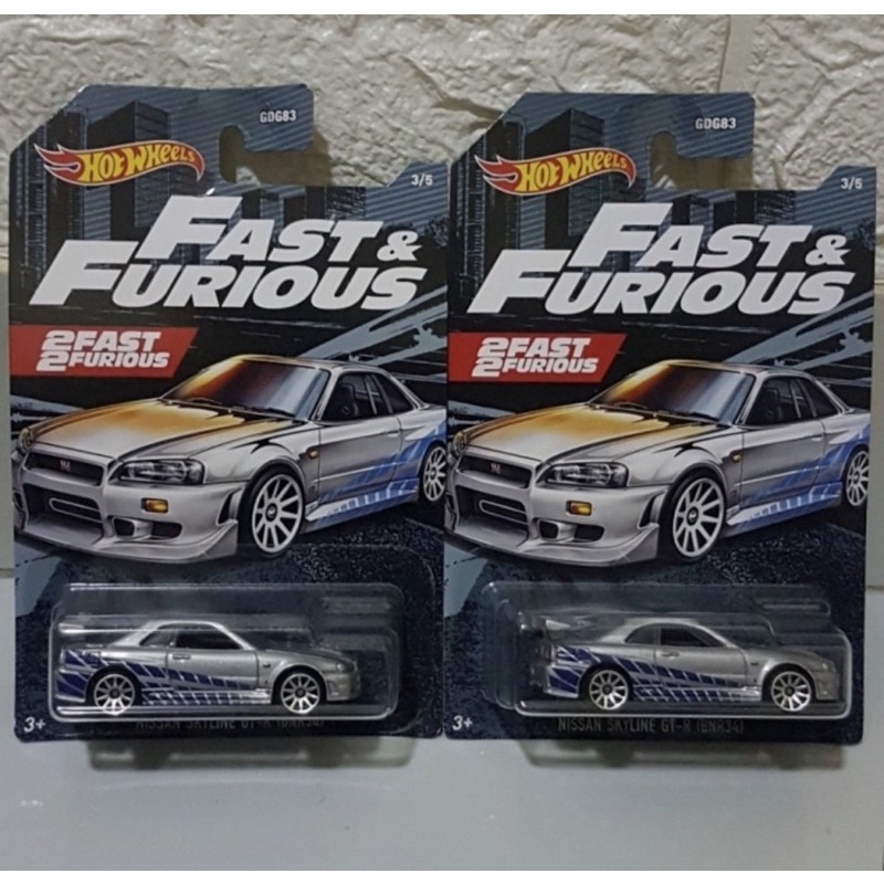 Jual Hot Wheels Nissan Skyline Gt R Bnr Fast And Furious Nissan