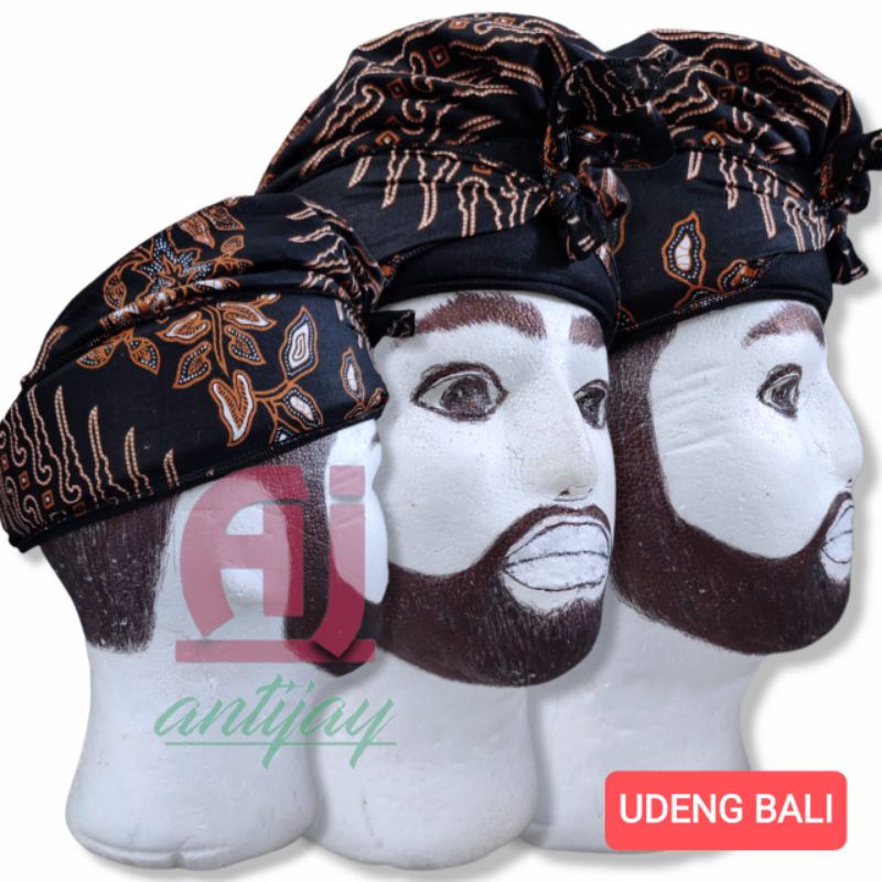 Jual Udeng Bali Jadi Topi Khas Adat Daerah Motif Batik Ukuran Kepala