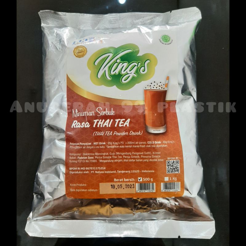 Jual Bubuk Minuman Serbuk Rasa Thai Tea 500gr Shopee Indonesia