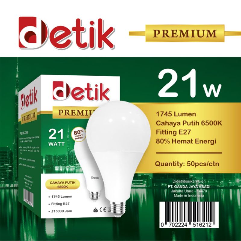 Jual Detik Premium Lampu Bohlam Led Bergaransi Tahun W W W W W