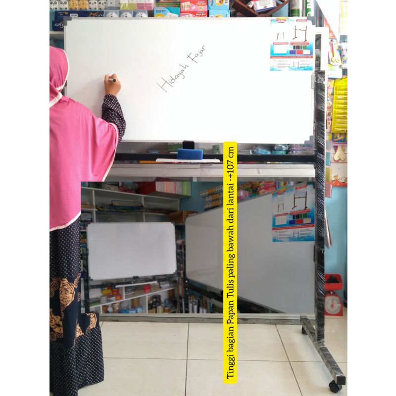 Jual Papan Tulis Whiteboard Magnet Standing Papan Tulis Magnet X