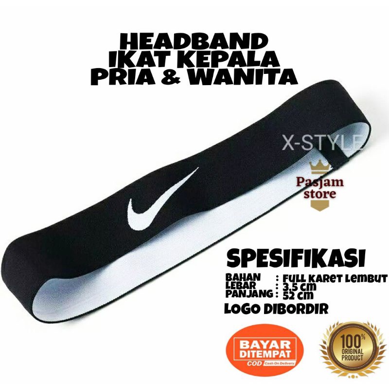 Jual Headband Sport Hairband Olahraga Ikat Kepala Karet Pelindung