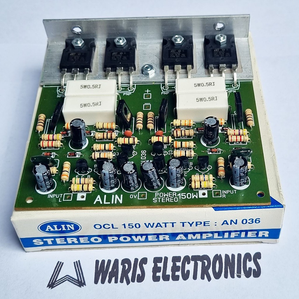 Jual Kit Power Ampli Amplifier 150W Watt Stereo OCL Transistor Alin