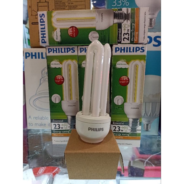 Jual Lampu Philips Essential Watt Warmwhite Kuning Shopee Indonesia