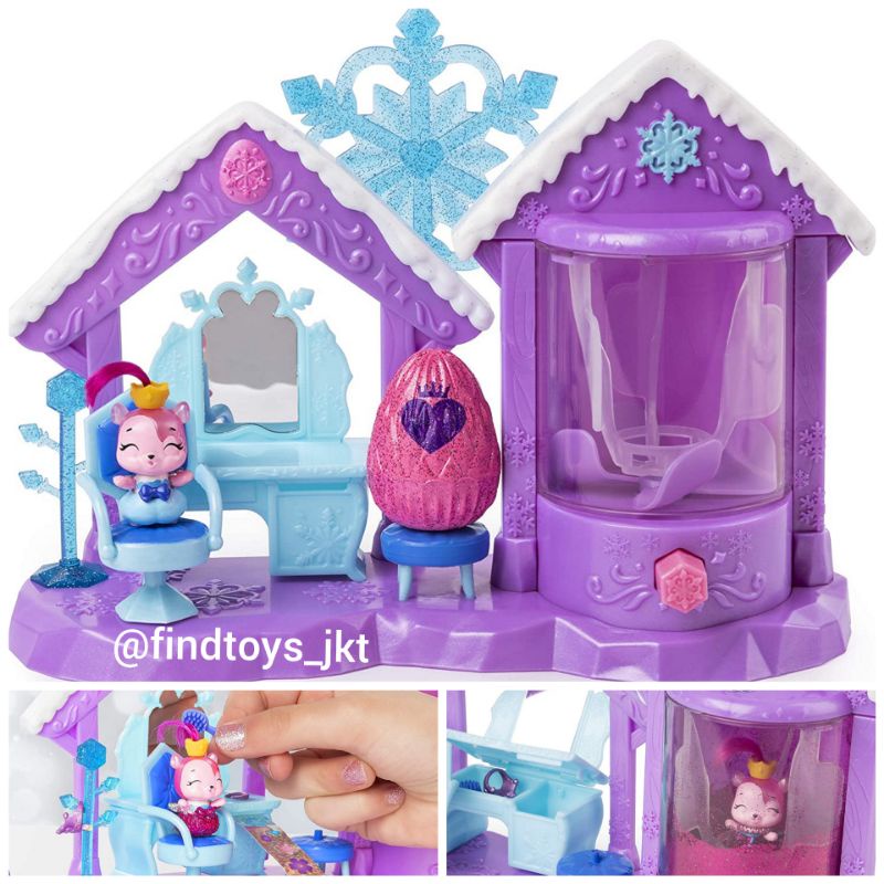 Jual Hatchimals Colleggtibles Glitter Salon Royal Snow Ball Playset Set