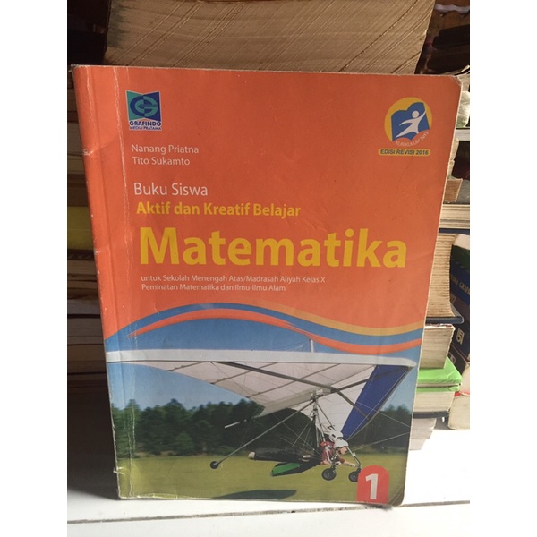 Jual Buku Siswa Aktif Dan Kreatif Belajar Matematika Untuk Sma Kelas X