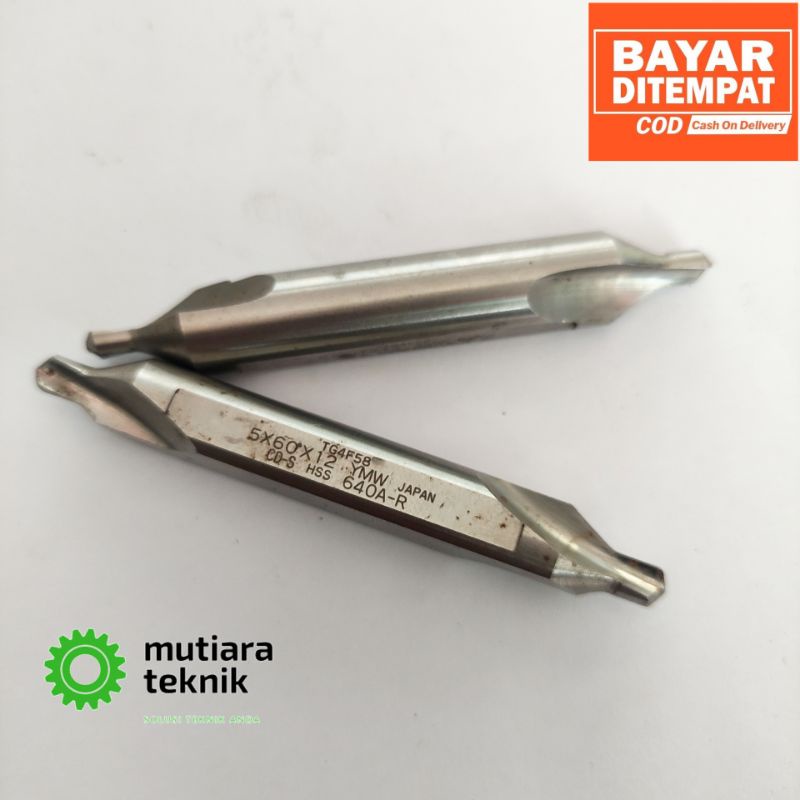 Jual Yamawa Center Drill 5 X 60 X 12mm Centerdrill 5x60 Derajat X 12