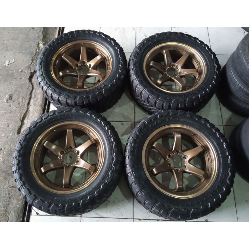 Jual Velg Variasi Pelek Mobil Second TE37 Ring 20 Pcd 6x139 7 Ban Toyo