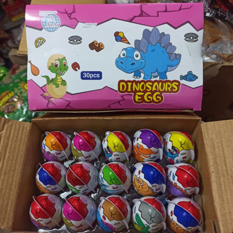 Jual Dinosaurus Egg Cokelat Compound Hitam Manis Bentuk Telur Isi