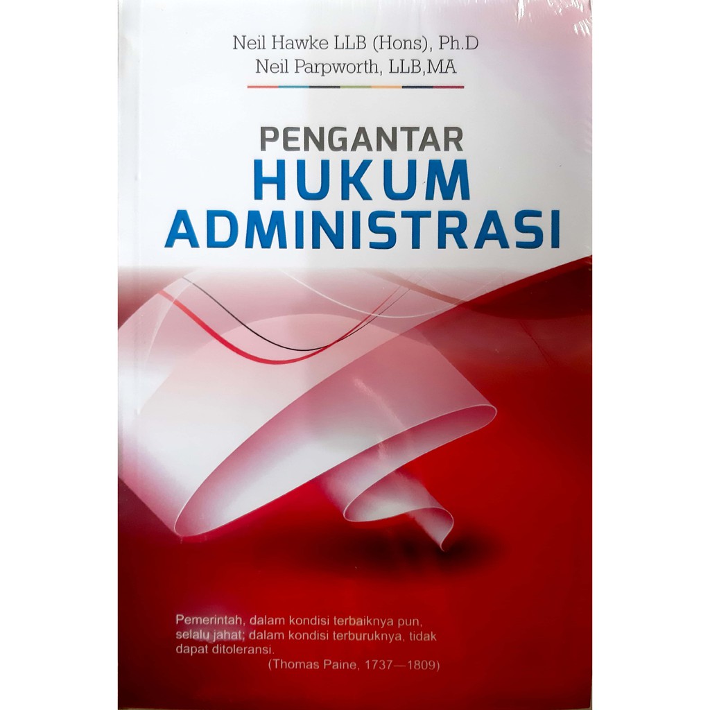 Jual Pengantar Hukum Administrasi Neil Hawke Dkk Buku Original