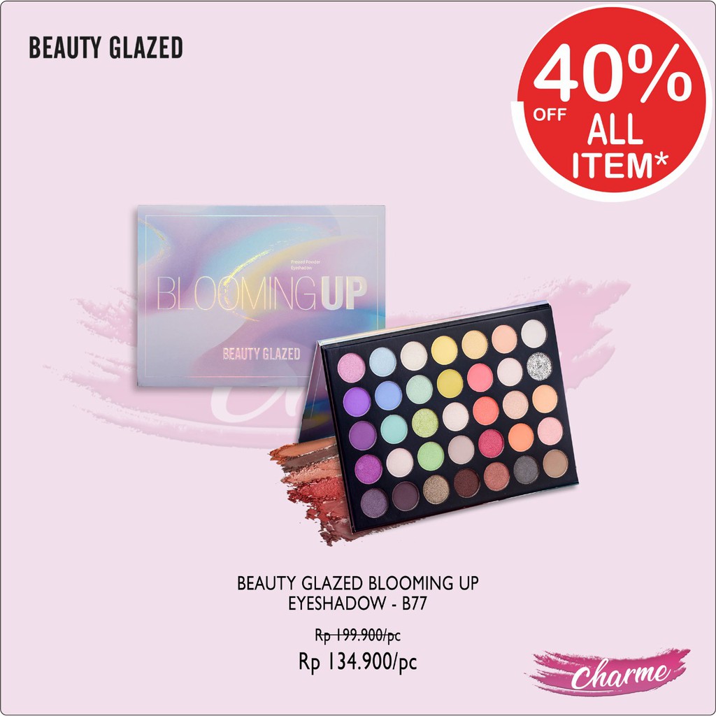 Jual Ready Ori Beauty Glazed Blooming Up Eyeshadow Pallete B B