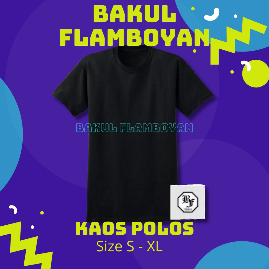 Jual Kaos Polos Hitam Cotton Combed S Kaos Oblong Pria Shopee