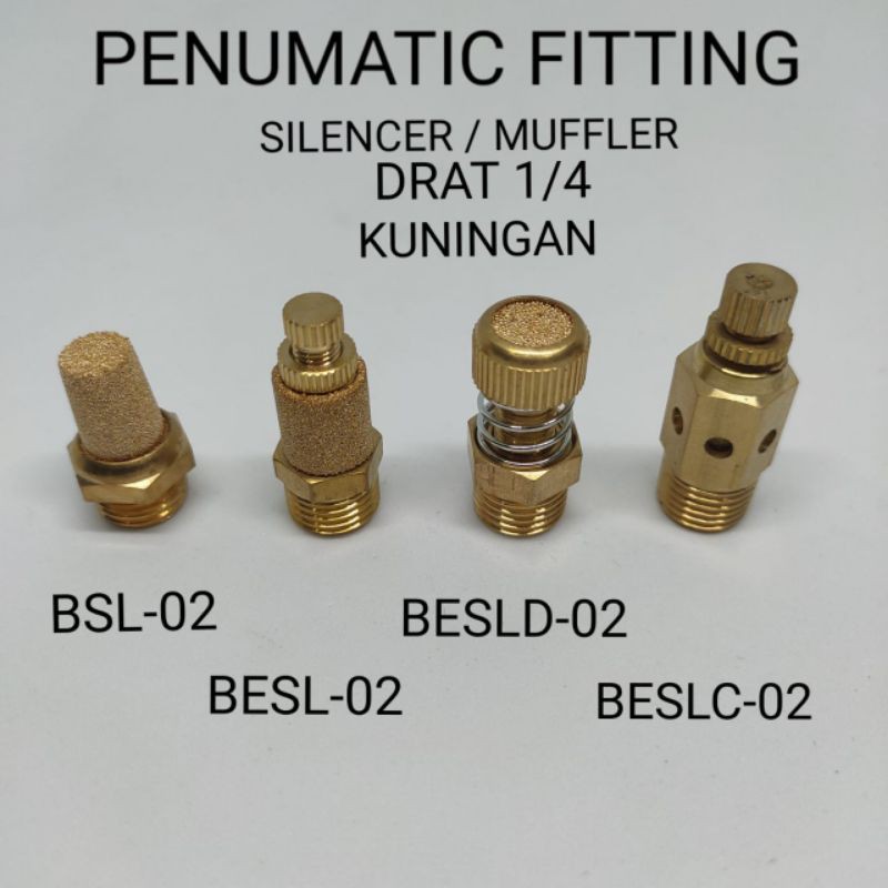 Jual Silencer Muffler Pneumatic Fitting Bsl Besl Besld Beslc