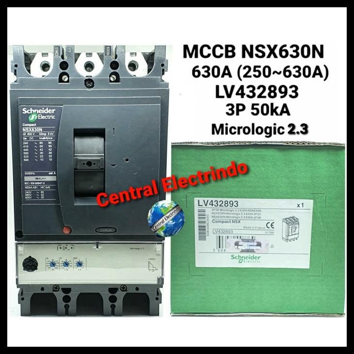 Jual Mccb Nsx630N 3P 630A Schneider Shopee Indonesia